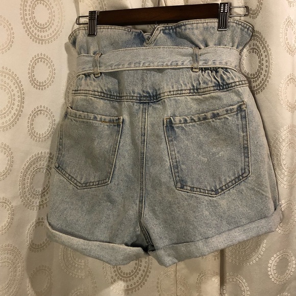 Forever 21 Light Blue High-Waisted Denim Shorts - Picture 4 of 7